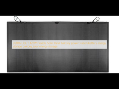 Ультрасвет 420W Гибкая солнечная панель балкон электростанция батарея хранение энергии балкон хранение солнечной энергии
